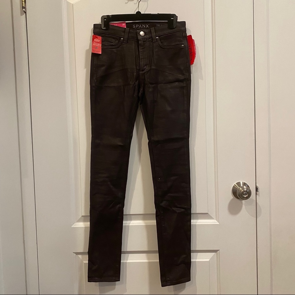 Spanx The Slim-X Coated Skinny Jeans - Picture 3 of 4